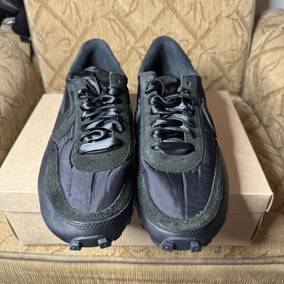 Nike sacai x LDWaffle‎ Black Nylon Athletic Sneaker M 13 Super Clean No box main image 6